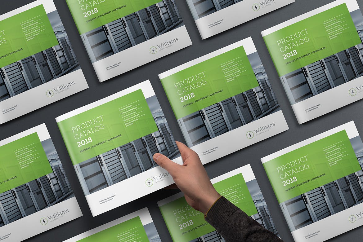 方形宣传手册/企业画册版式设计样机素材库精选模板 Square Brochure Mockup插图(9)