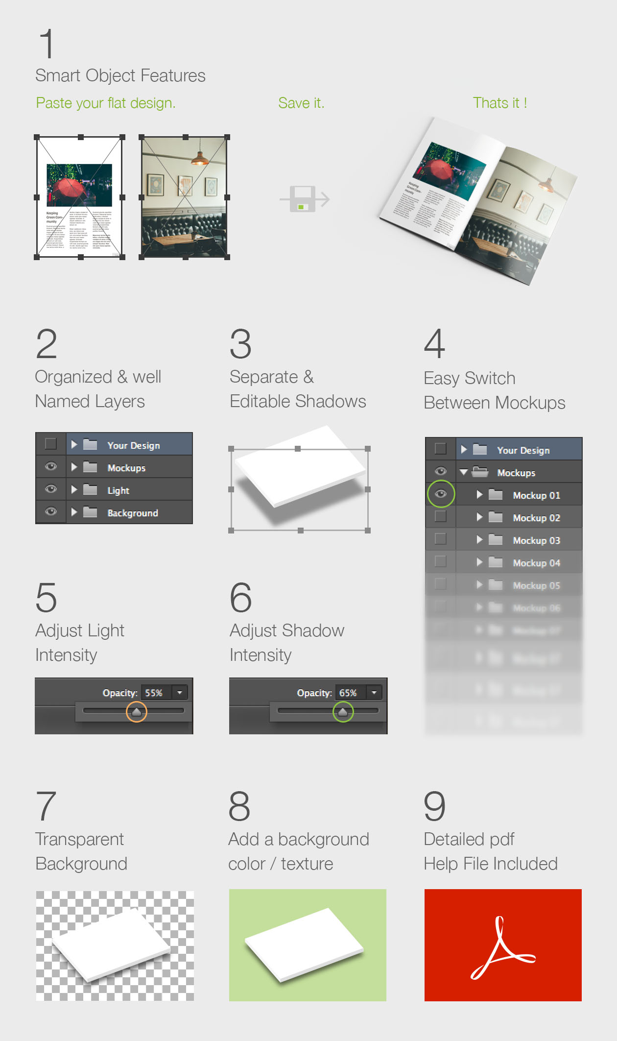 A4专业杂志样机模板插图(2)