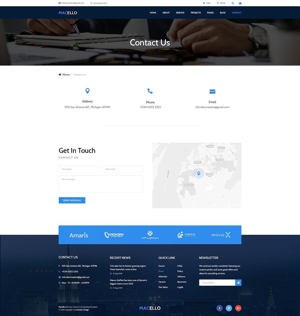 商业网站企业官网设计PSD模板 Macello | Business Psd Template插图(7)