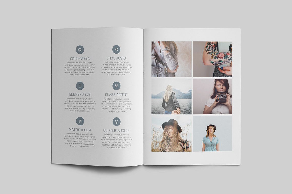 100页漂亮极简的商业化杂志模板下载[indd]插图(43)