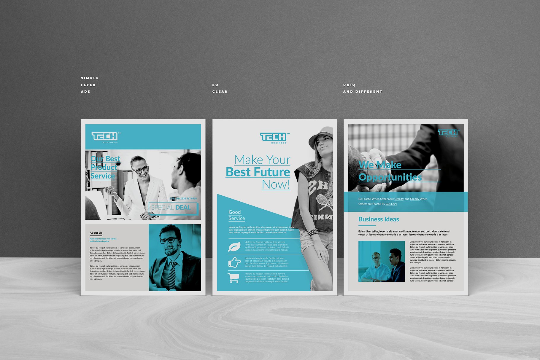 经典实用商业广告传单模板 Ads Flyer插图(2)