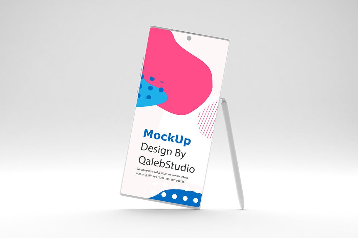 简约风格三星Note 10智能手机样机模板 Clean Note 10 Mockup插图(2)