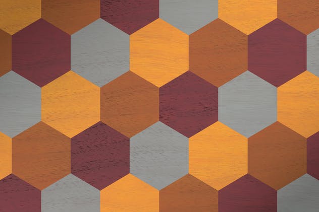 立体几何镶嵌图案素材 Geometric Marquetry Patterns插图(6)