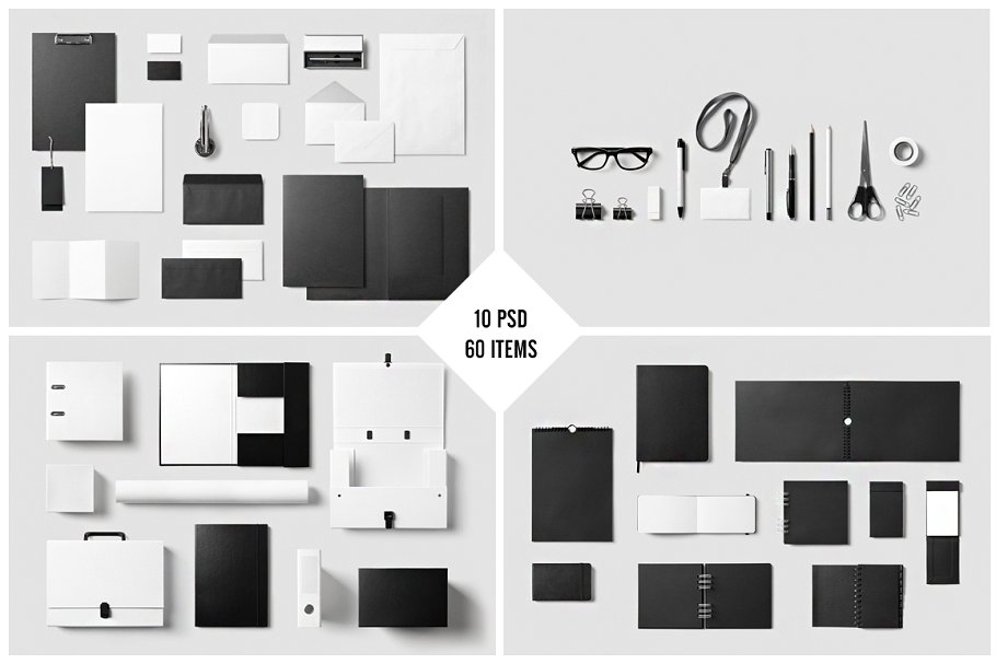 企业品牌VI设计物料模板合集 Corporate Stationery / Mock-Up插图(1)