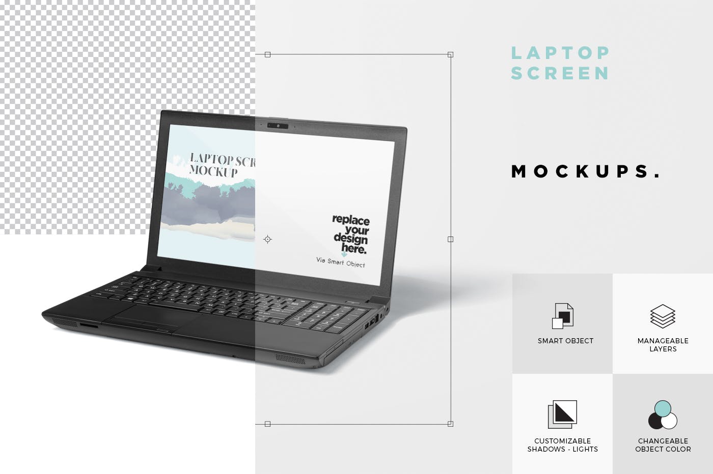 Windows笔记本电脑屏幕预览素材库精选样机模板 Laptop Screen Mockup – Windows Edition插图(4)