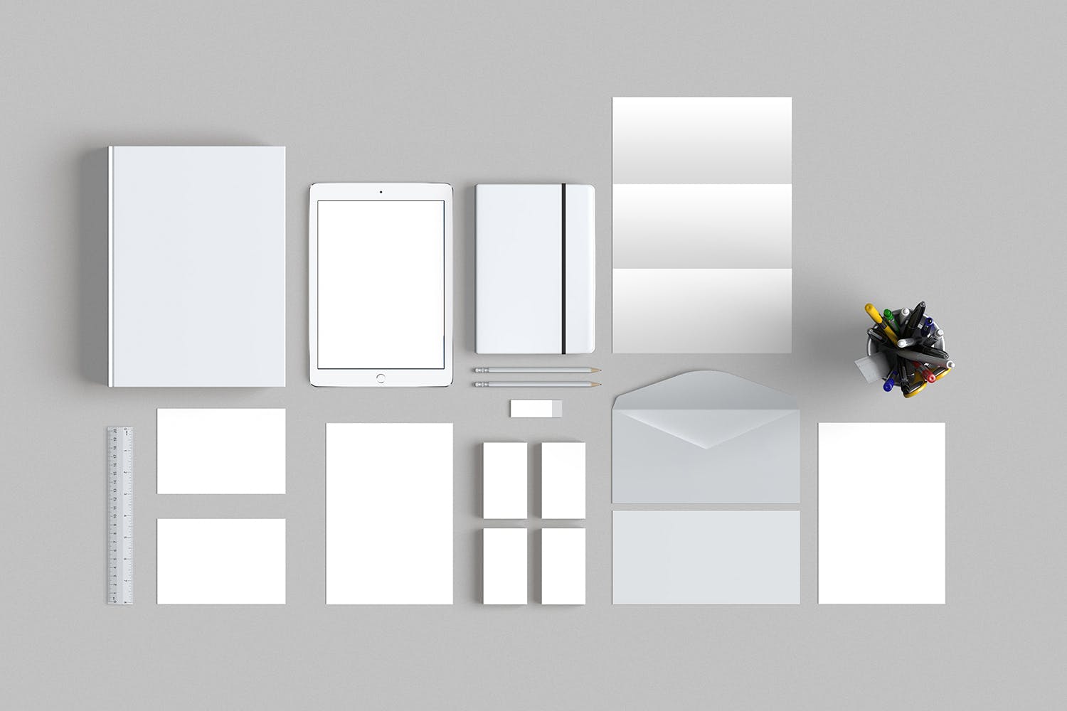 品牌VI标识设计企业办公文具素材库精选模板07 Brand Identity / Stationery Mockup 07插图(1)