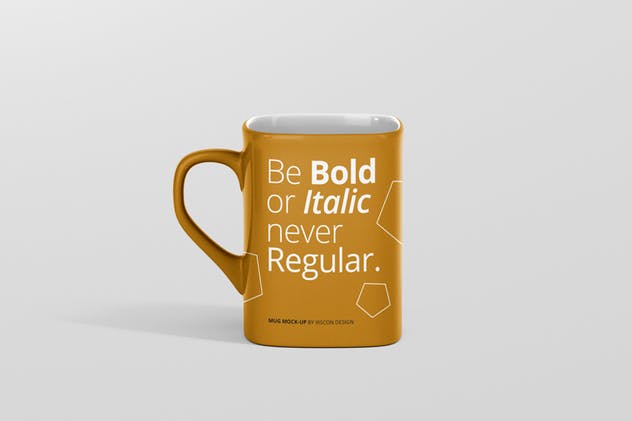 方形马克杯咖啡杯样机展示模板 Mug Mockup – Square插图(12)