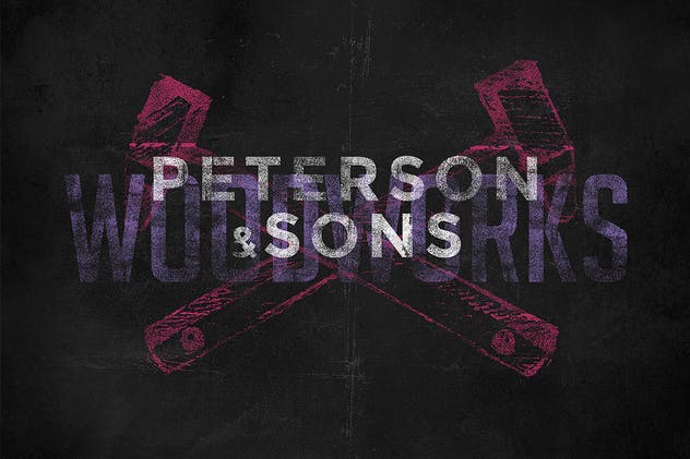 复古半色调凸版纹理效果PSD模板 Vintage Letterpress Texture Effects插图(6)