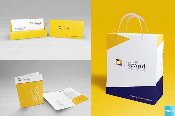 高品质的多用途时尚品牌设计门头设计VI样机展示模型mockups插图(8)