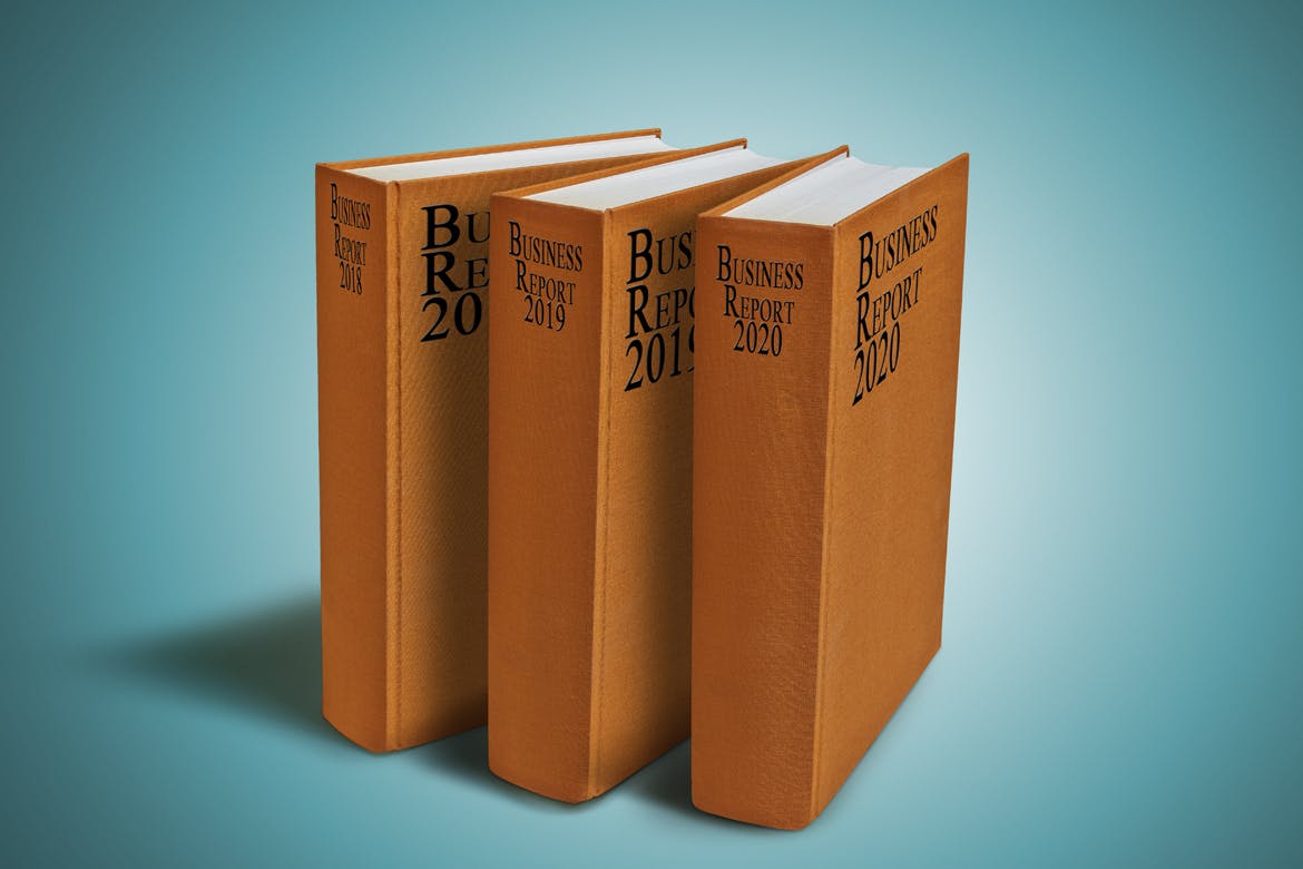 立放式精装硬封图书外观设计效果图样机素材库精选 Hardcover_Book_Mockup插图(4)