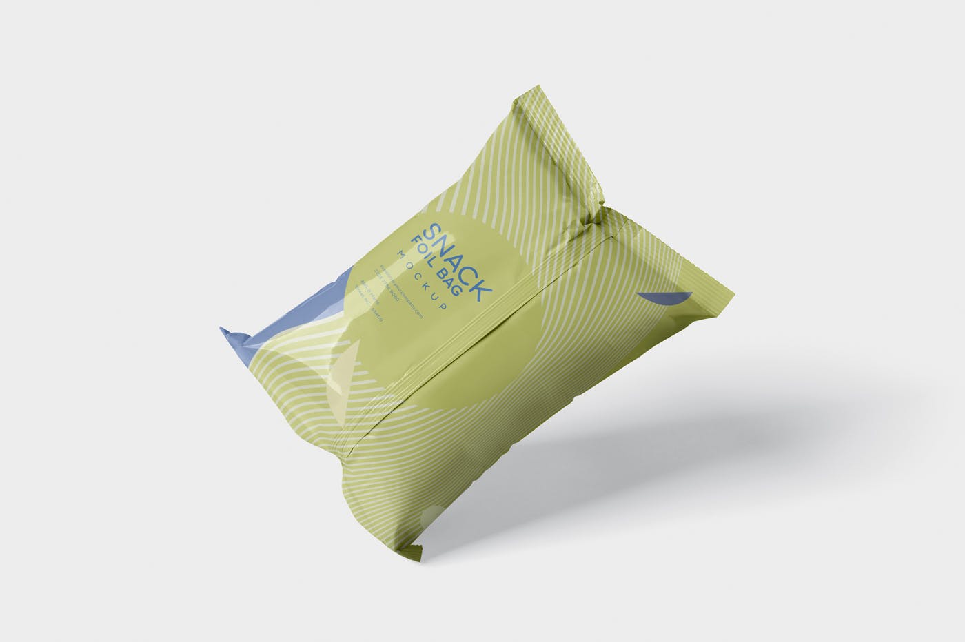 小吃零食铝箔袋/塑料包装袋设计图素材库精选 Snack Foil Bag Mockup – Plastic插图(4)