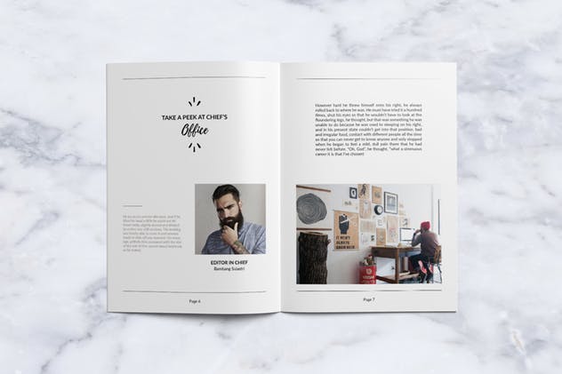 创意时尚生活方式杂志设计INDD模板 Creative Magazine插图(3)