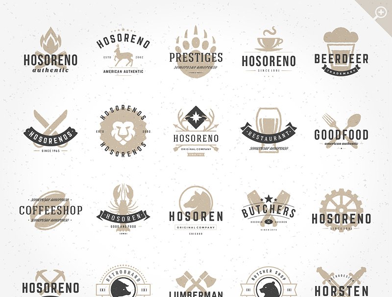 20款手绘Logo标志设计模板 20 hand drawn logos插图(1)