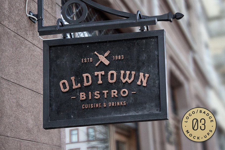 10款Logo/徽标样机模板 10 Logo/Badge Mock-Ups Vol.3插图