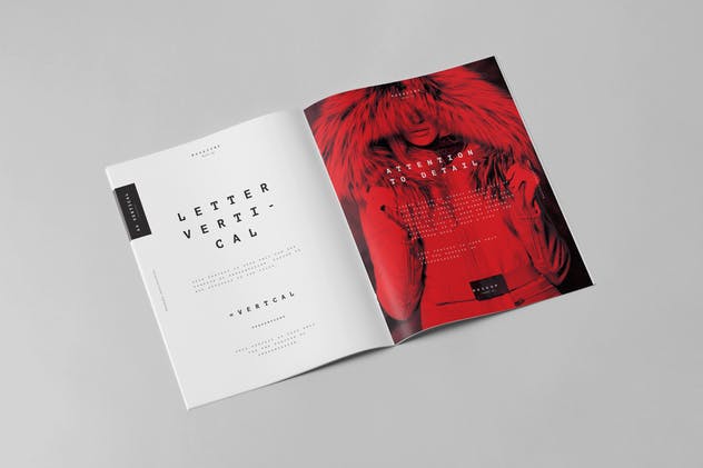 美国信纸规格画册小册子样机模板v3 US Letter Brochure Mock-up 3插图(3)