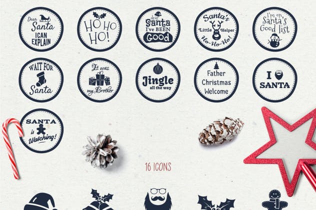 圣诞节节日主题图形巨无霸合集 Merry Graphics Box插图(3)