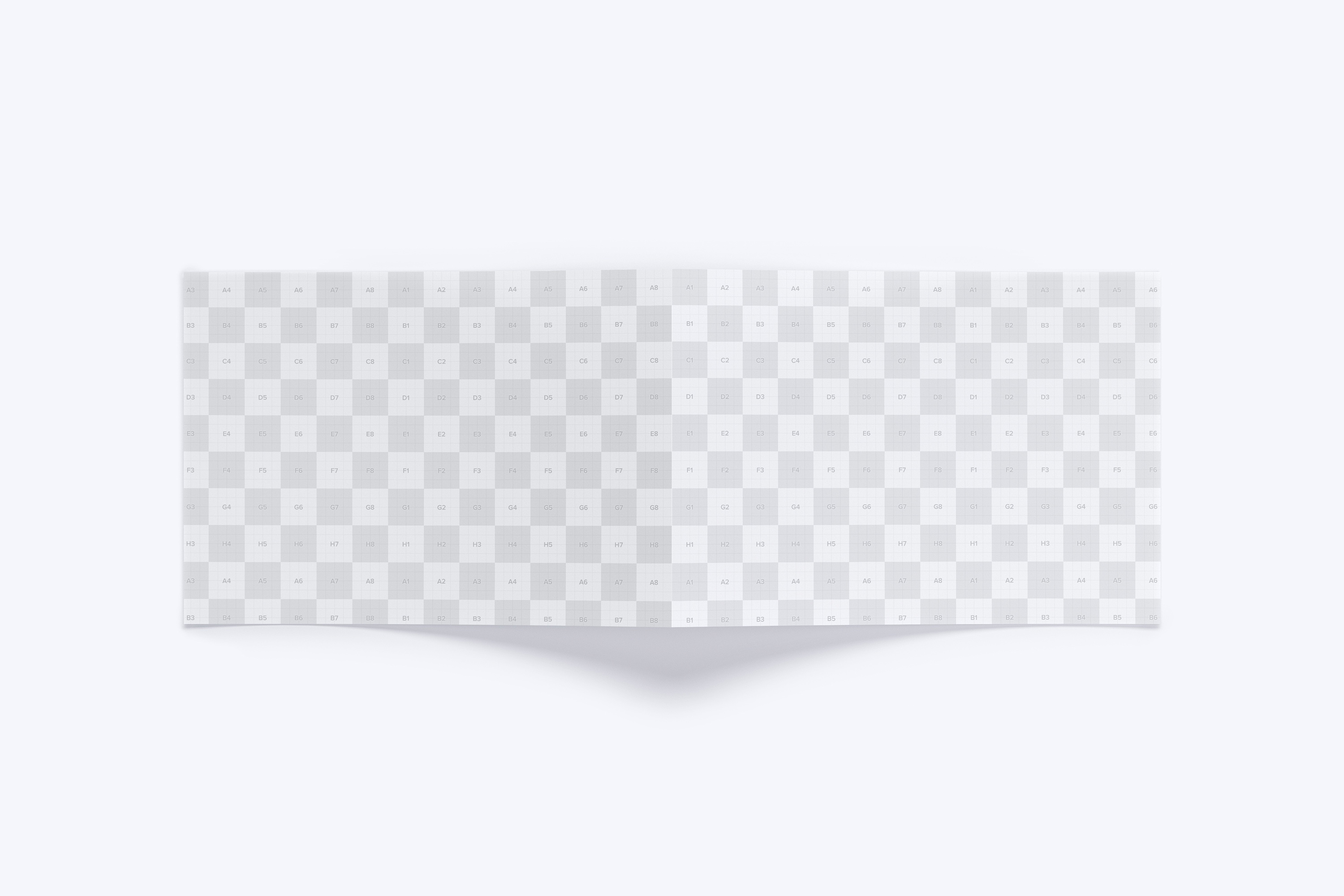 A4纸大小横向双折页设计传单设计图样机01 A4 Landscape Bi Fold Brochure Mockup 01插图(2)