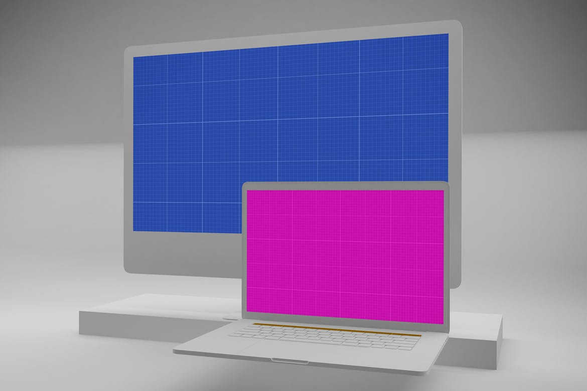 响应式网站设计效果图预览素材库精选样机模板 Clean Web Mockup插图(11)