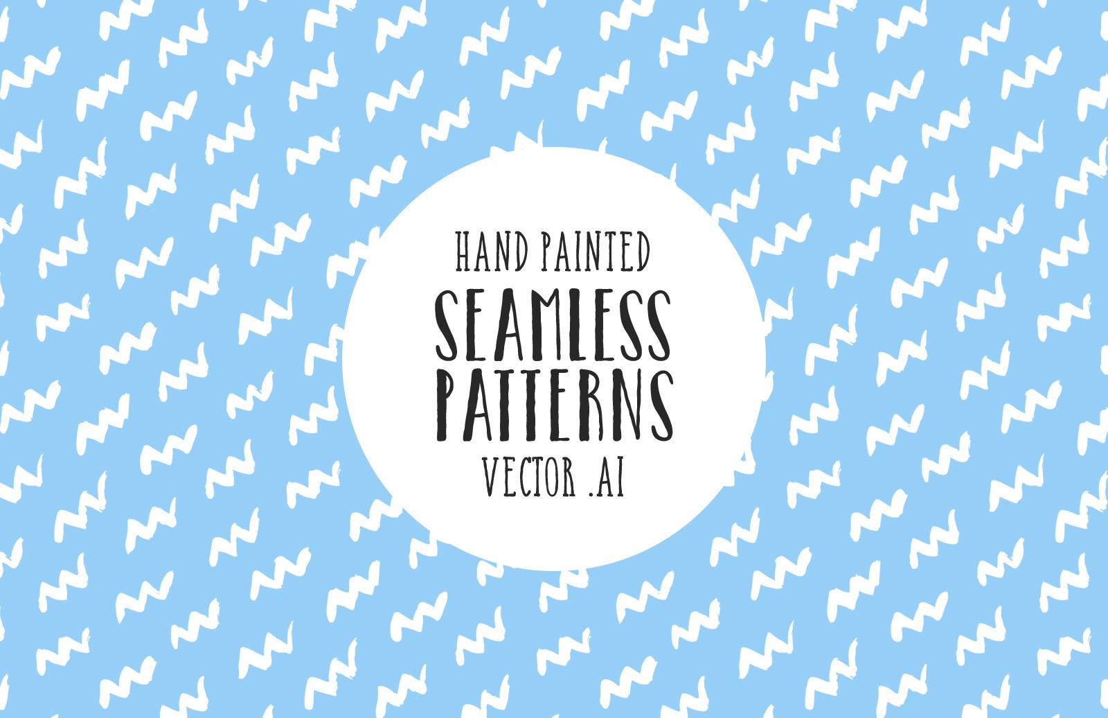 手绘线条/形状无缝矢量图案 Hand Painted Seamless Vector Patterns插图(2)