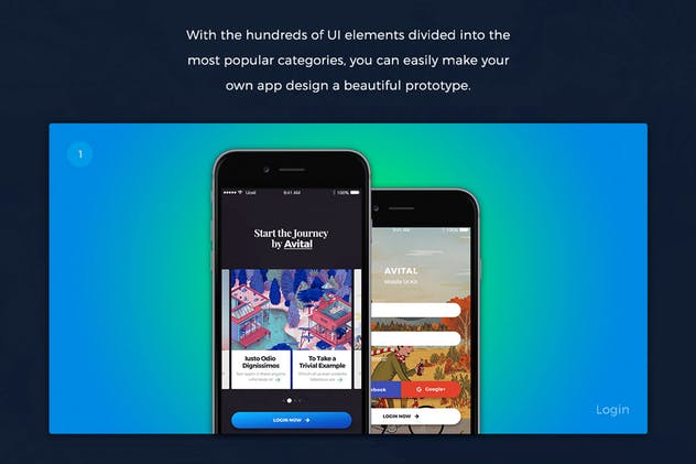 现代设计师社交APP应用UI套件 Avital Mobile UI Kit插图(1)