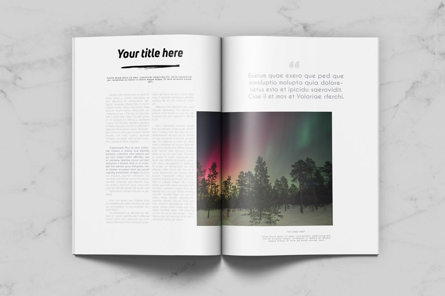 通用杂志模板 Minimal Universal Magazine插图(2)