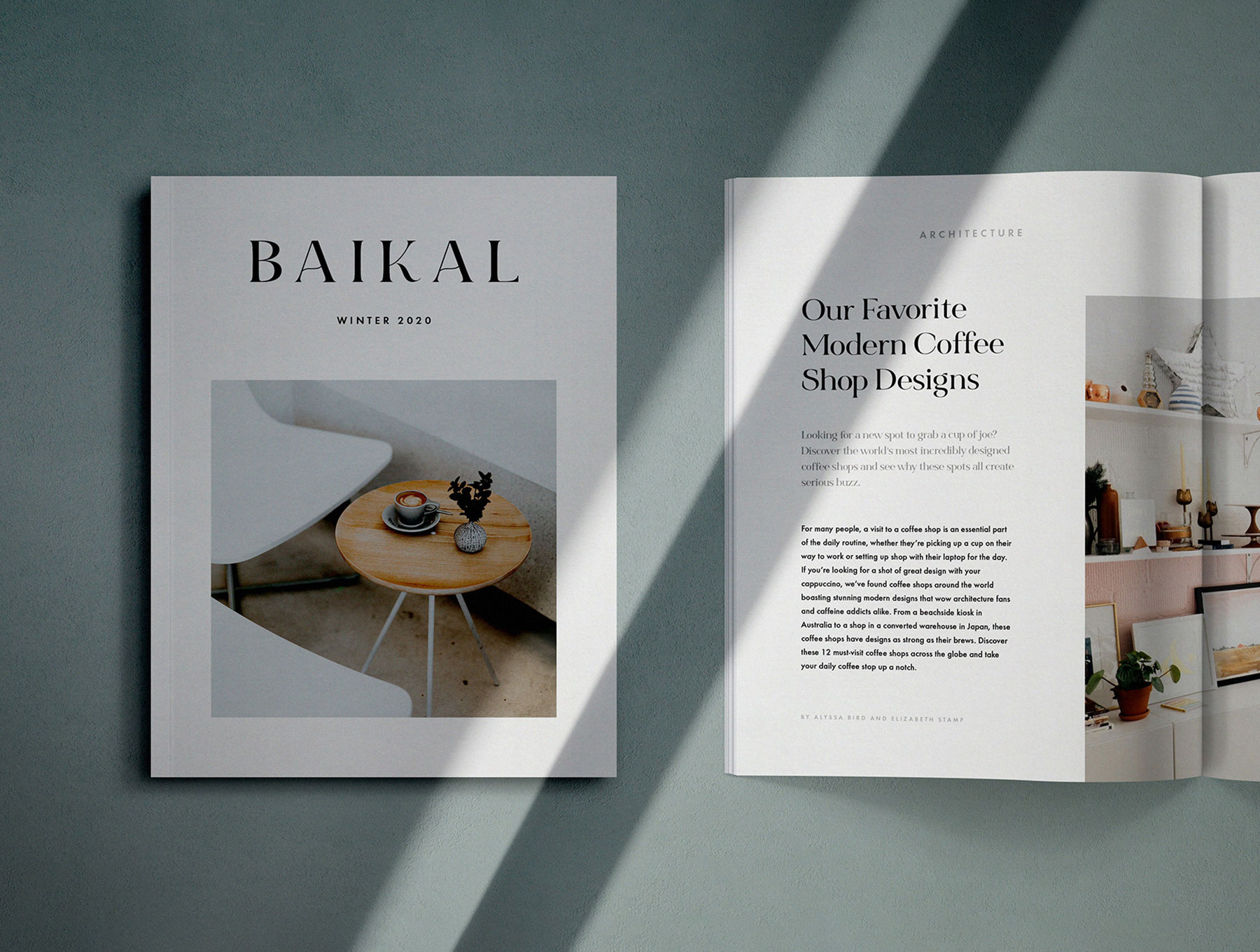 素材库下午茶：A4和美国信纸规格杂志效果图样机素材库精选模板插图(2)