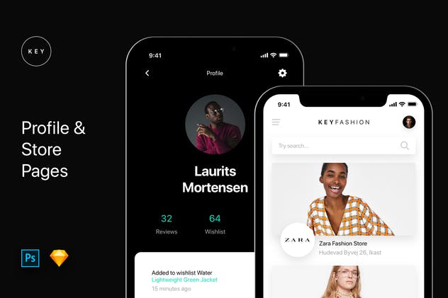 时尚服饰电商APP应用UI套件 Key – Fashion Shop UI Kit插图(3)