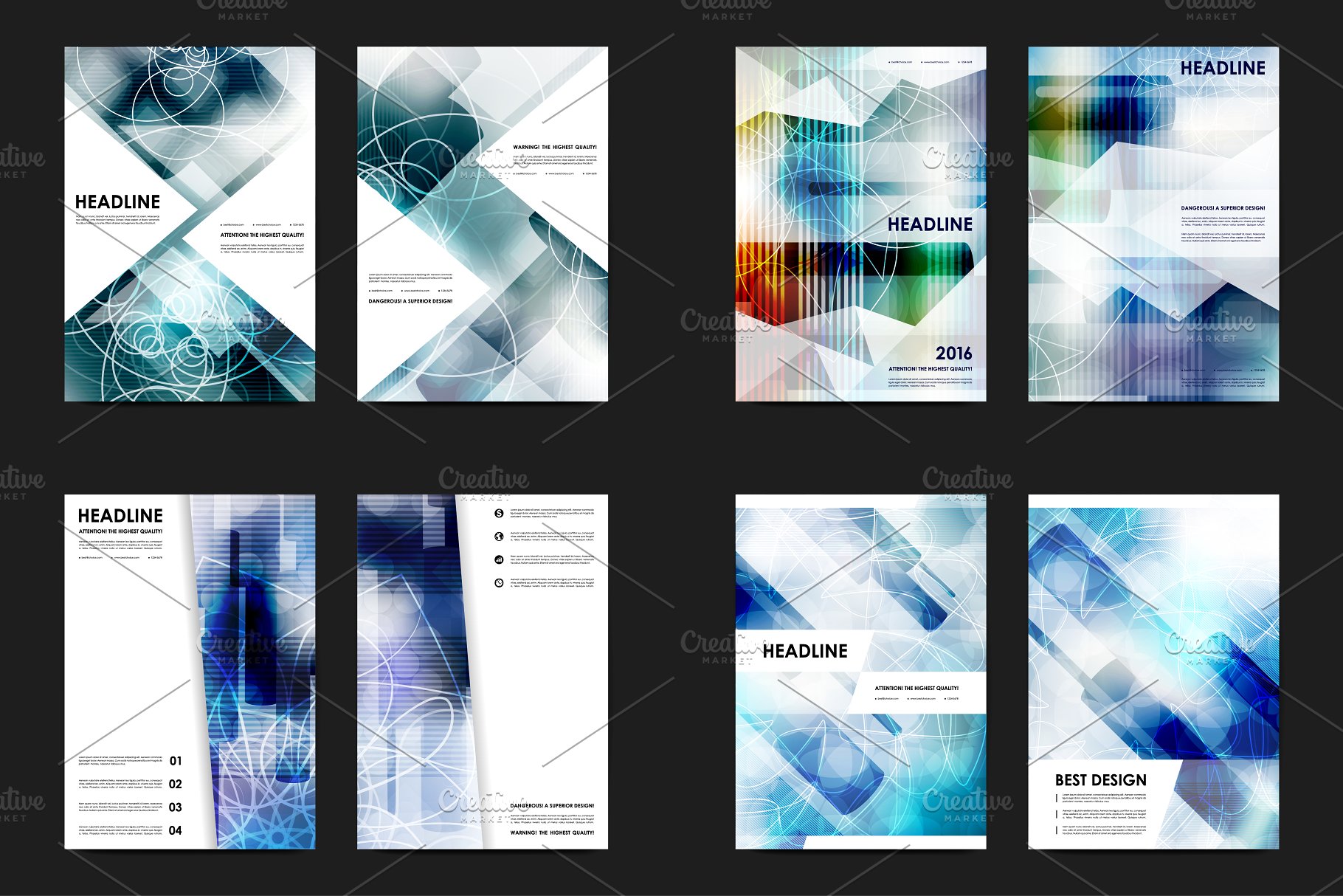 极力推荐：50+商业企业宣传传单模板 50+ Business Flyers Bundle插图(6)