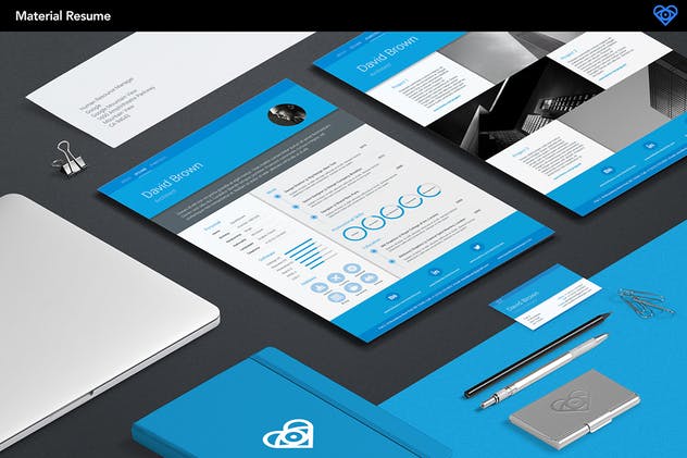 三套简洁求职简历模板 Material Resume插图(5)