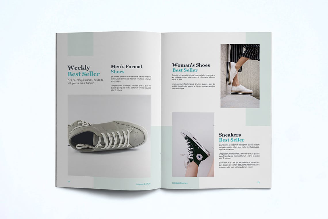 时尚服饰品牌产品目录素材库精选Lookbook设计模板 Lookbook Template插图(9)