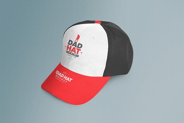 休闲棒球帽印花设计样机模板 Baseball Cap Mockups插图(6)