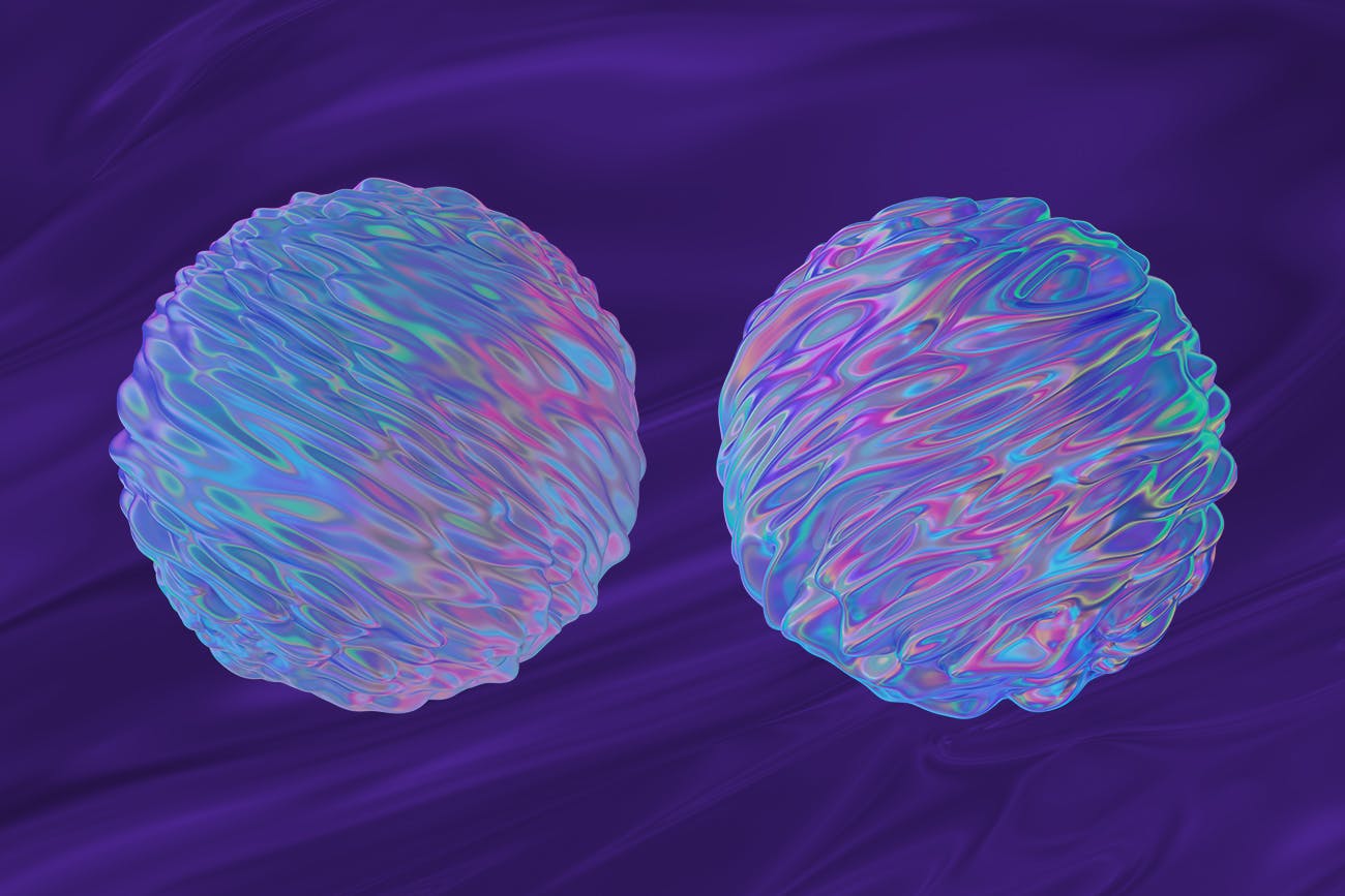 抽象3D渲染有机图形PNG背景图素材 Abstract 3D Rendering of Organic Shapes插图(14)