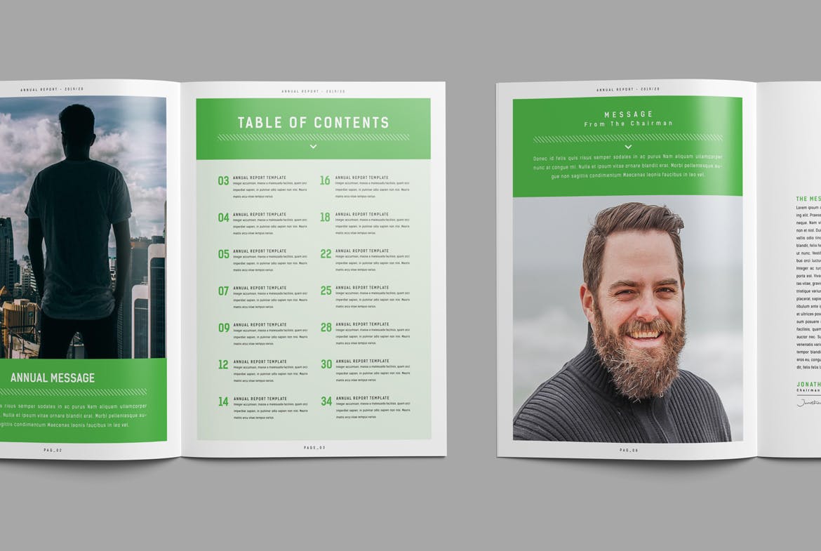 2019-2020企业年度报告/年报INDD设计模板 Annual Report插图(1)