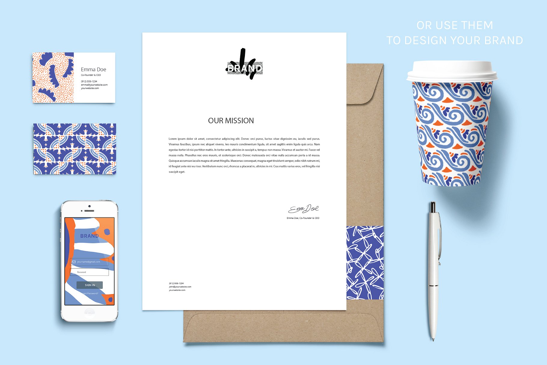 自然抽象无缝矢量花卉图案 Abstract Floral | Boards + Patterns插图(4)