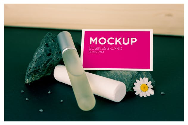 高品质美容行业企业名片样机V2 Beauty Business Card Mockup插图(2)