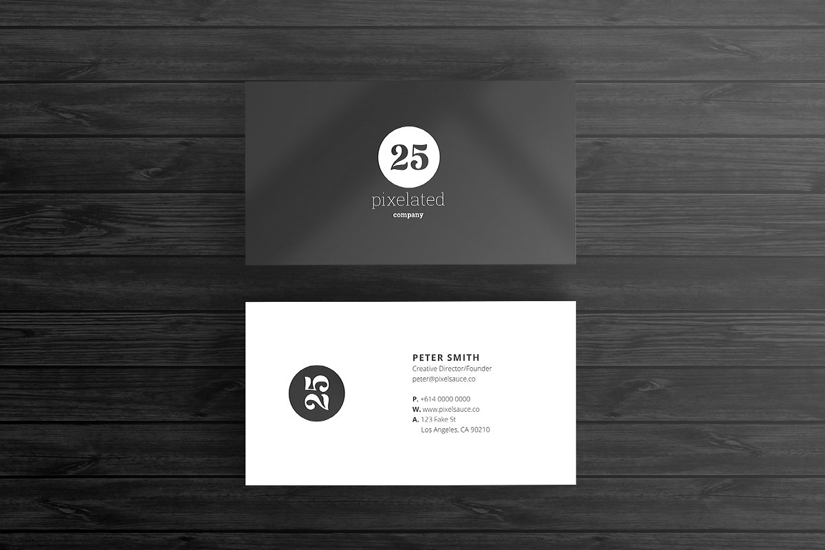 68个高端时尚简约的商务名片设计模板插图(27)