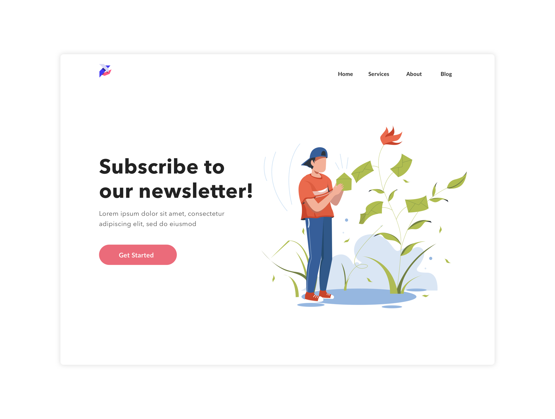 素材库下午茶:专业网站设计和演示的矢量插画素材插图(2)