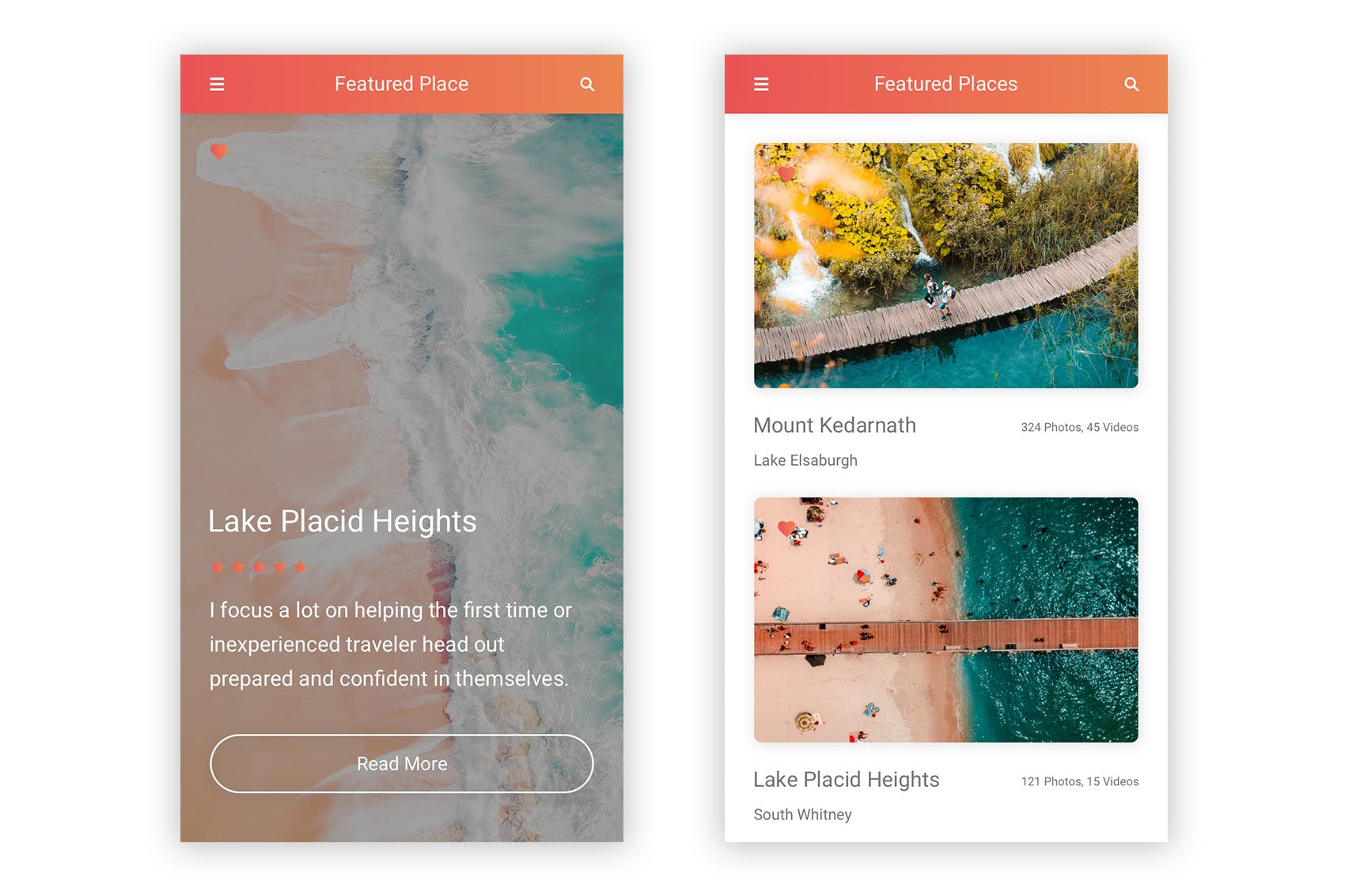 旅游旅行APP应用用户交互界面UI套件PSD模板 Yaatra – Travel & Tour UI Kit for Photoshop插图(4)