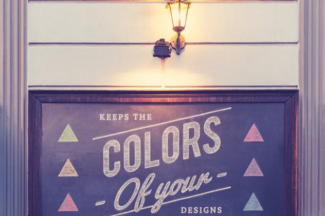 复古艺术黑板样机&粉笔话动作 Blackboard / Chalkboard Mock-ups with Chalk Action插图(7)