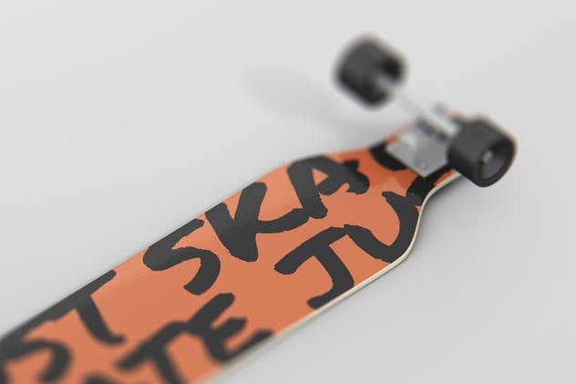 双翘长滑板图案设计样机 Freeride Longboard Mockup插图(12)