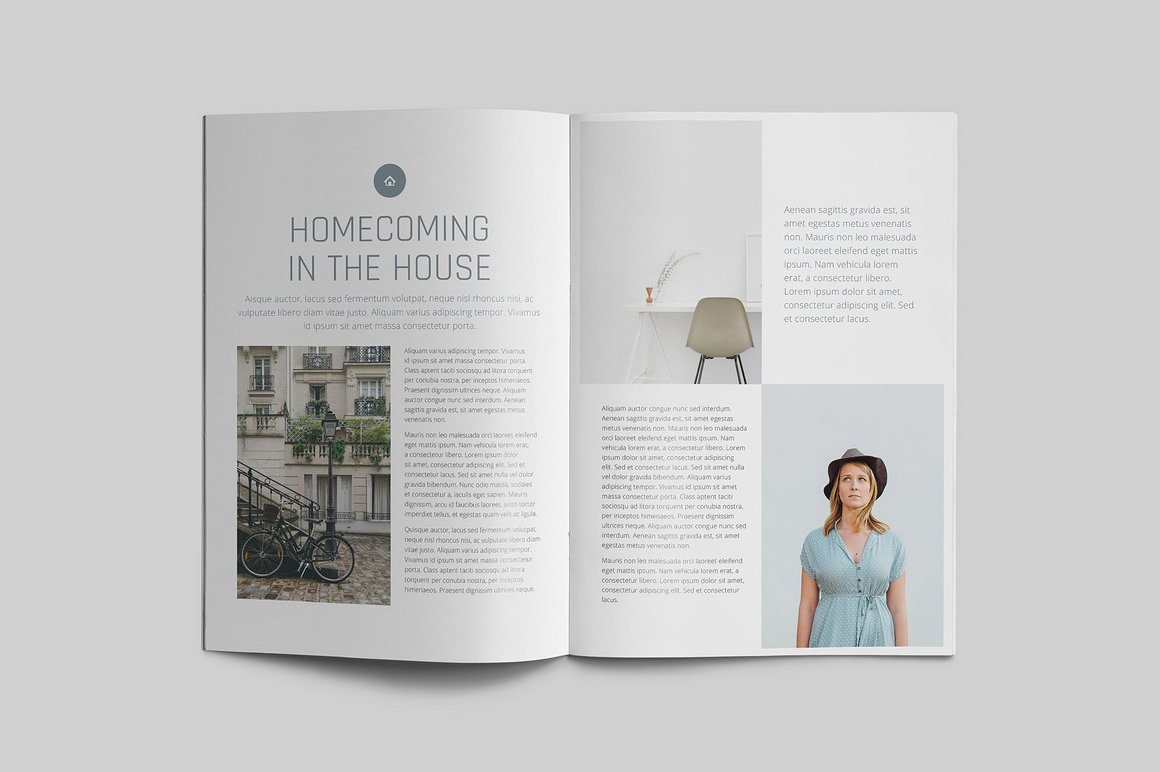 100页漂亮极简的商业化杂志模板下载[indd]插图(8)