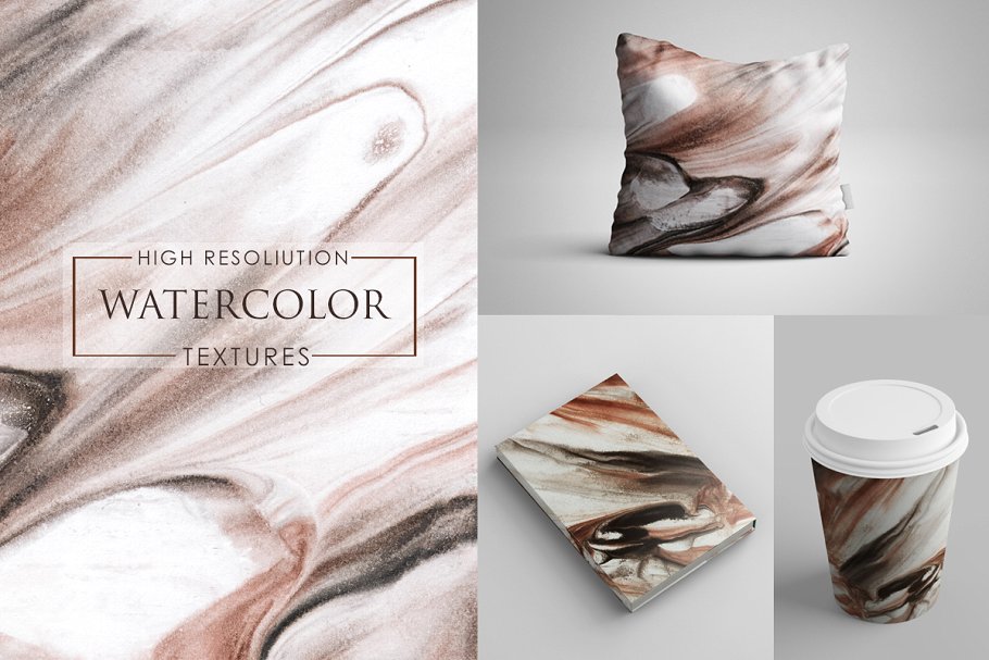 混合色彩水彩纸张纹理 Watercolour Paper Textures插图