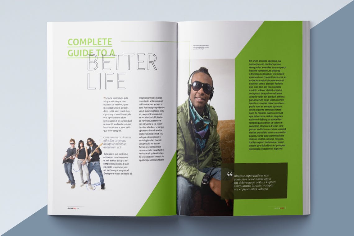 时尚高端多用途的高品质时尚杂志画册宣传册楼书设计模板（indd）插图(2)