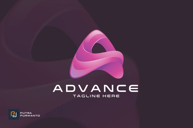 字母A图形Logo模板 Advance / Letter A – Logo Template插图(1)