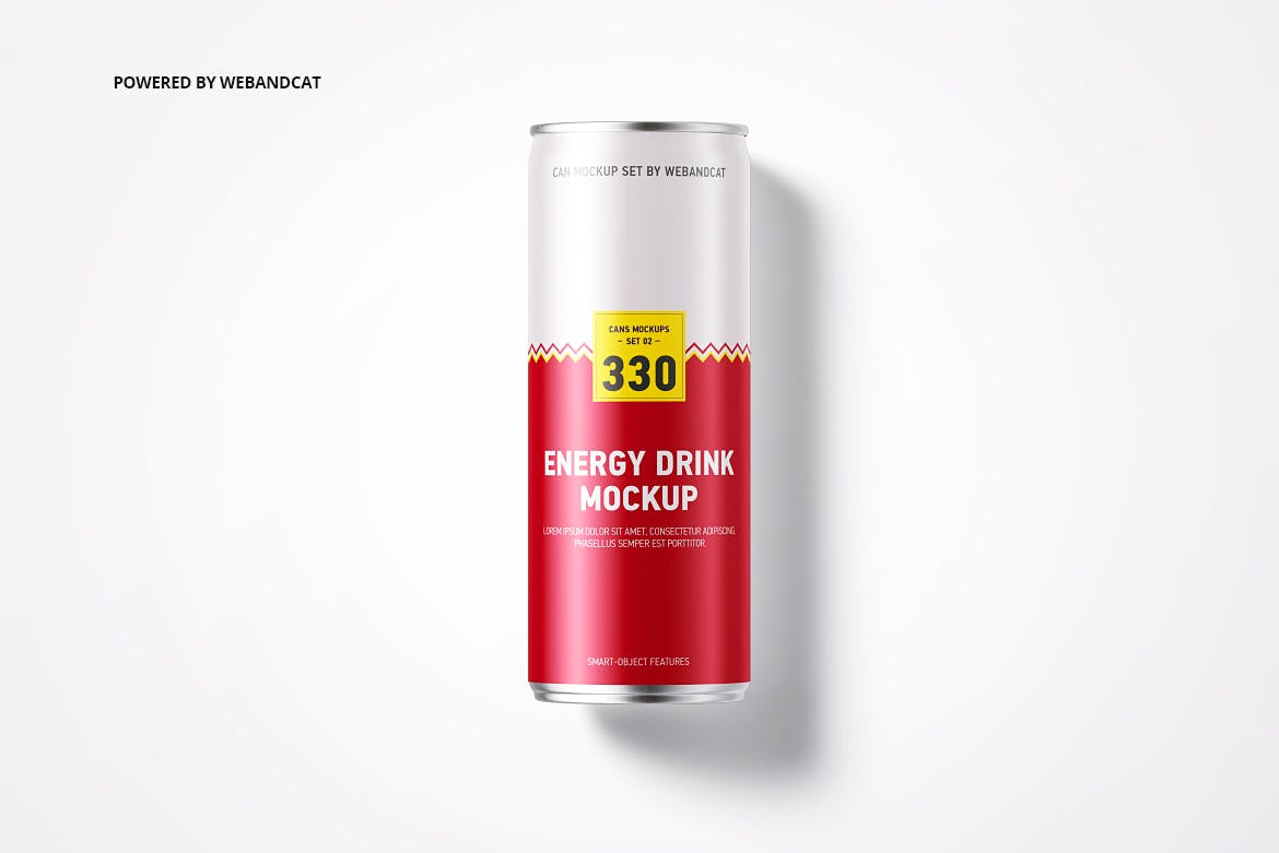 功能性能量饮料罐头外观设计样机 Energy Drink Can Mock-up插图(6)