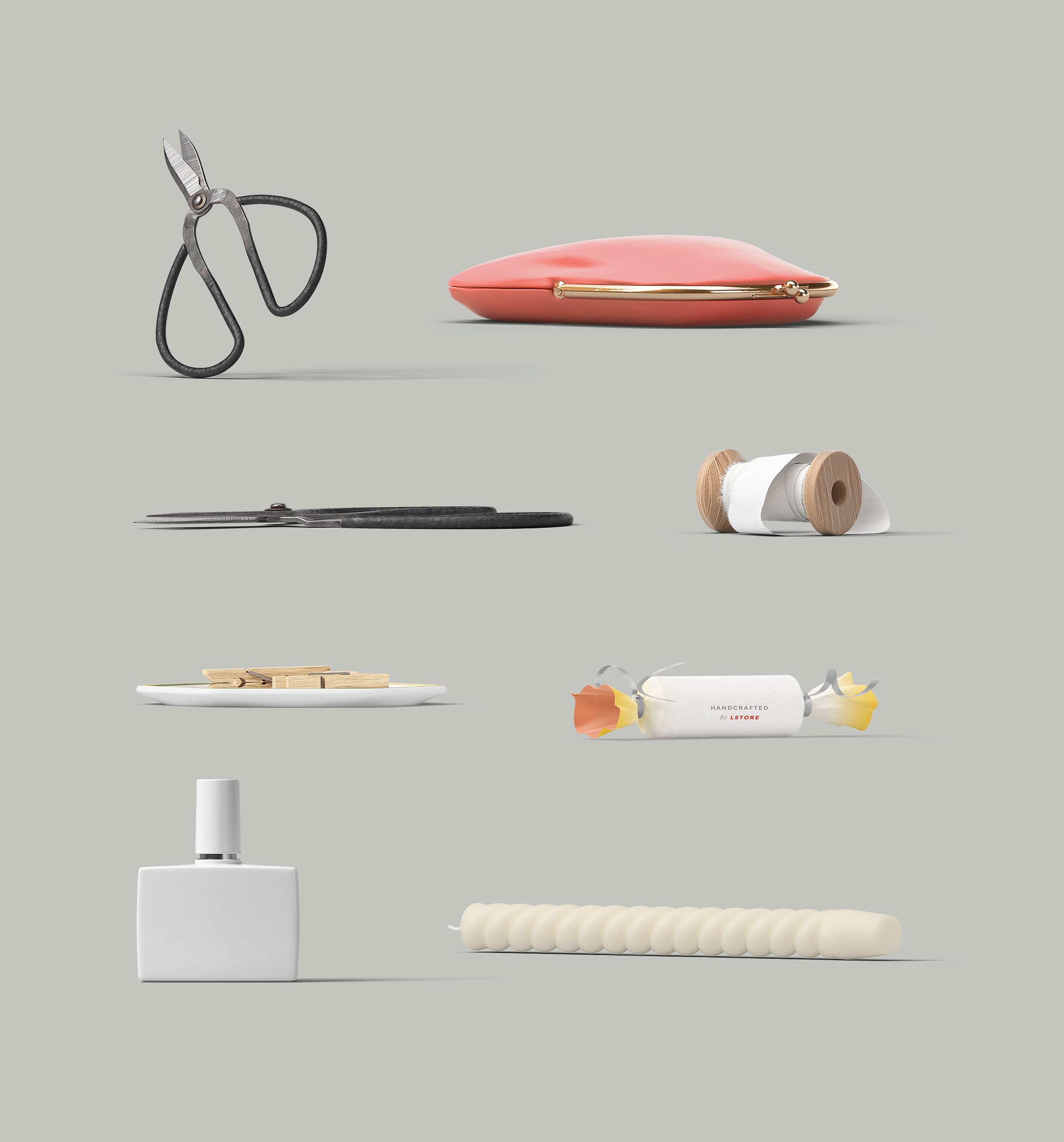 8.3GB超容量女性小物样机素材 Girly Stationery Mockup Creator（高清实物元素+场景样机）插图(30)