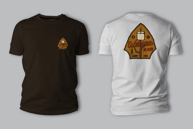 露营/徒步旅行/旅游品牌复古Logo设计模板 Camping Patch / Hiking Badge / Vintage Travel Logo插图(3)