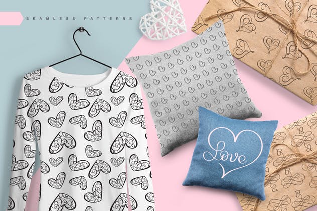 多元素情人节主题系列超级设计套装 Valentine Bundle插图(10)