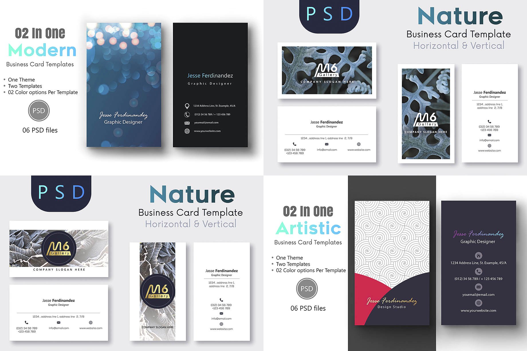 125个高品质的PSD和AI名片设计模板插图(16)