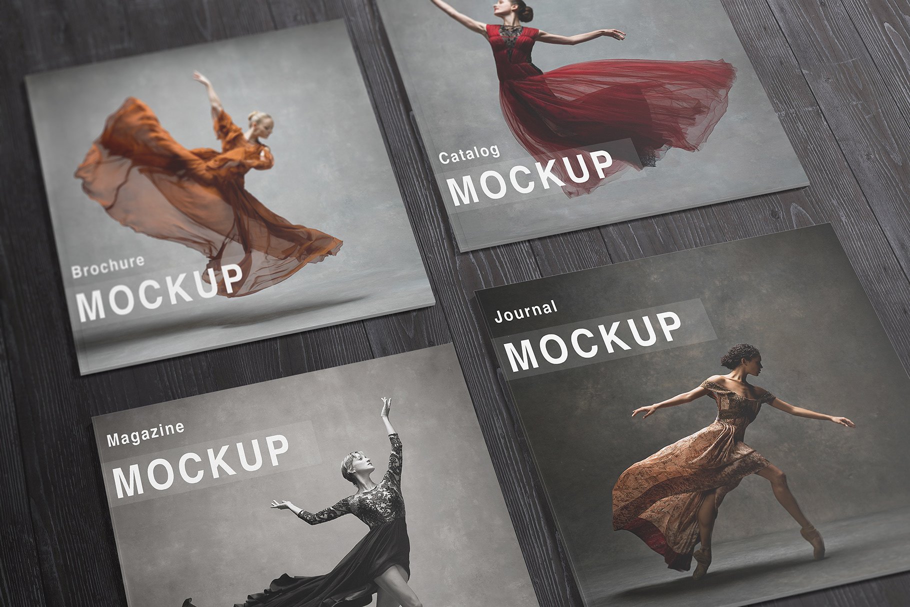 方形杂志样机模板 Square Magazine Mockups插图(6)